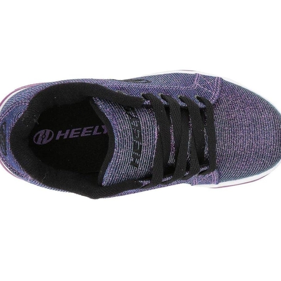 HEELYS* Galaxy super sparkle purple blue colour shift rear wheel HEELY shoes - Picture 4 of 17